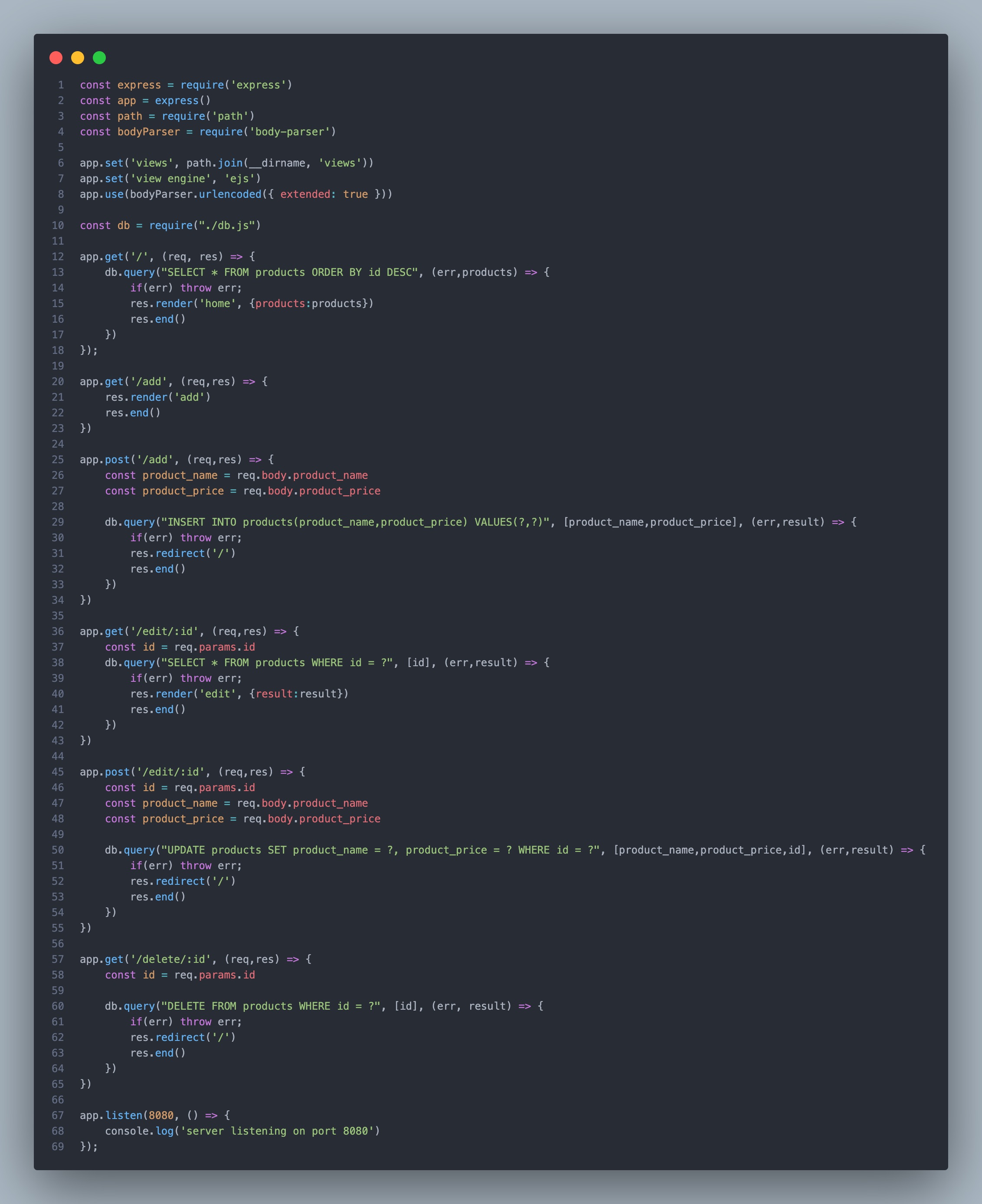 Node.js + Express + MySQL สร้างระบบเพิ่มลบแก้ไข Sunny420x Article.